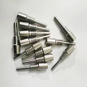 NC Dicas de tubos de vidro com titânio e quartzo prato de prego 10 mm 14mm 18mm atacado bongs de vidro puro 18mm unhas de titânio