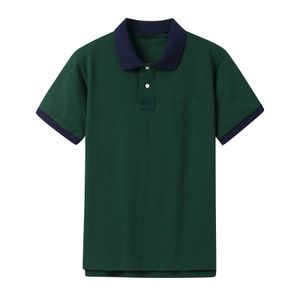 Wysokiej Jakości Letnie Męskie Krótkie Bawełniane Męskie Koszulki Polo Koszulka Dorywczo Moda Koszulka Polo Męska Solid Color Lapel Rozmiar S-XXL