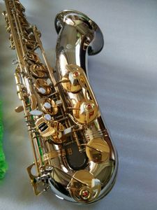Jupiter JTS-1100SG BB Real Bilder Ny Tenor Saxofon Brass Silver Nickel Body Gold Key B Flat Sax Instrument med Fallfritt