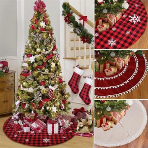 48 polegadas Feliz Natal decorações para casa natal árvore saia de Natal ornamento de árvore Navidad Xmas Noel Ano Novo 2021 201127