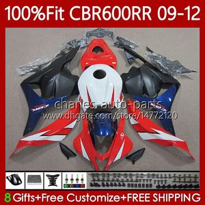 ホンダブルーレッドCBR600 CBR 600 F5 RR CC 2009-2012のためのOEMボディーワーク2009年12月600日600F5 2009 2011 2011 2012 600cc CBR600RR 09 10 11 12注入型フェアリング