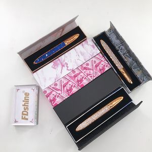 10st Square Magnetisk Tom Pappersförpackningslåda för Mink Eyelash Eyeliner Pen DIY Självhäftande Eyeliner Packing Box