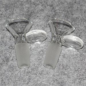 Tjock Glasskål 14 mm 18 mm Man Bowl för torr örtglas Vattenrör Glas Bong Tillbehör