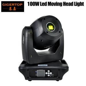 Gigertop 100W LED Spot Moving Head Light Compacted Size High Power DMX 13 Channels 3-facet Prism Beam Spot Stage Light Smooth Move