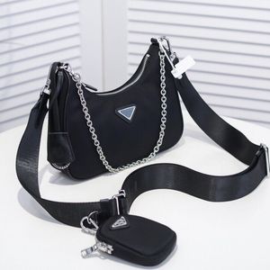 With Box Top Quality Re-Edition Nylon Bag For Women Shoulder Bag Lady Tote Chains Handbags Purse Messenger Bag Wallet Card Holder