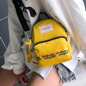 Kvinnor axelväska mini mode ren färg Casual Tote Outdoor Bag Canvas handväska Zipper Multi-Function Messenger Bags # 102