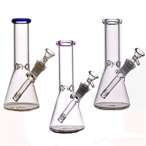 Beaker de vidro popular bong cor petróleo petróleo espessura parede super pesado tubo de água de vidro com tubulação de queimador de óleo de vidro 14mm