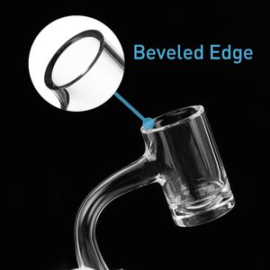 25mm XL Thick Bottom Fully welded Round quartz banger Smoking nail Female Male domeless Bangers Nails for bongs water pipe oil rigs