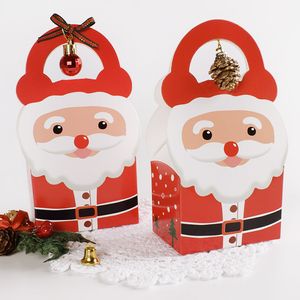 Wesołych Świąt Bożego Narodzenia Papier Gift Wrap Box 2021 Santa Claus Candy Boxes Dostosowany projekt na dostawy party