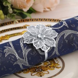 Napkin Rings pc Metal Hollow Flower Holder Adornment servetten bruiloft Banquet el tafel benodigdheden decoratie geschenken1