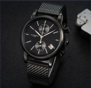 Mens Luxury Watch Stainless Steel Stopowatch All Dial Work Designer Automatic Movement Watches Male Sport Clock