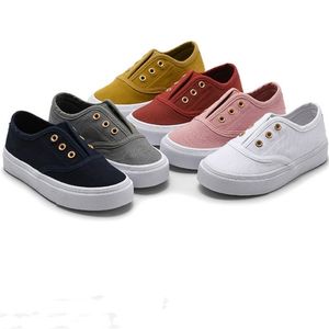 Kids Shoes Spring Autumn Children Casual Boys Girls Canvas Soft Comfortable Slip-on Sneakers 220115