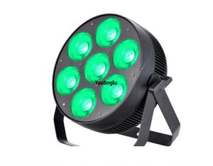 6ピースLEDフラットパルライト3in1 7 * 30W 3in1 RGB穂軸LED PAR DJディスコウォッシュライト