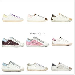 Lüks Kadınlar Sıradan Ayakkabı Superstar Spor Sequins Sequin Classic White Do -old Dirty Super Star Man Lux