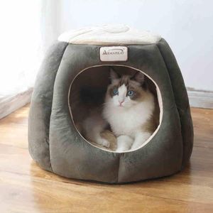 Kattb￤ddar m￶bler vinter varmt bo t￤lt kennel pet nest1