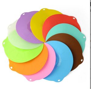 Silicone Cup Cover Cap lock Läckage Säker Färskvarning Förseglad Kaffe Sugförsegling Lock Kepsar Kök Lagring Skål Pottskydd