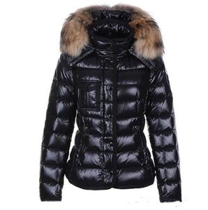 DHDamen Daunenjacke Pelzkragen Winterjacke Parkas Mäntel Hochwertige Damen Winter Casual Outdoor Warme Feder Outwear Kapuze