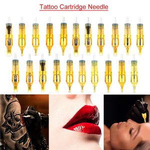 100pcs Pro Disposable Semi Permanent Tattoo Cartridge Needles Eyebrow Pen Machine Supply 1RL/3RM/5M1/7RS