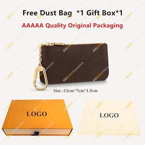 Unisex Designer Key Pouch Fashion Purse M62650 M62658 M62659 Flower&chessboard High Quality Wallet Box Packaging Inventory Sh284Q