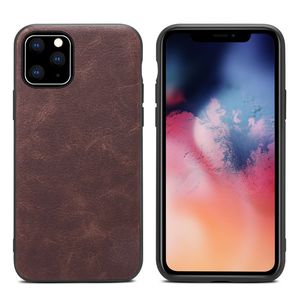 100% Nowy Retro Skórzany Case Telefon Frosted Anti-Fall Case dla iPhone'a 12 Mini Pro Max 11 Pro X XS XR 8 7 6S PLUS