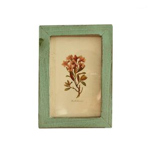 Decoração da casa moda retrô moldura de madeira presente da família foto suprimentos de casamento ornamento design exclusivo faça você mesmo estilo vintage1