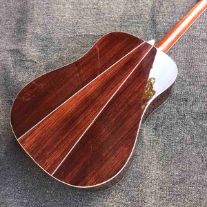 Solid Spruce Top 35 D Body Dreadnought Rosewood Back Side Acoustic Electric Guitar Rosewood Fingerboard Anpassad