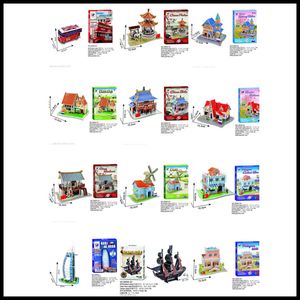 Classic Jigsaw DIY 3D Puzzle World Famous Architectural Model Playground Assembled Building Model Puzzle Toys for Children