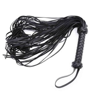 NXY SM Sex Adult Toy Productos Sexuales Para Adultos, Tejido Asa De Cuero La Pu Negro y Rojo Ajustable Borla Ltigo Reina Accesorios Suelto Para1220