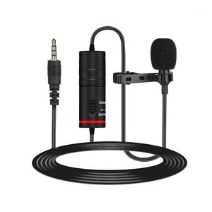 Microfono lavalier Microfono a condensatore con risvolto Cancellazione del rumore omnidirezionale per fotocamera e telefono1