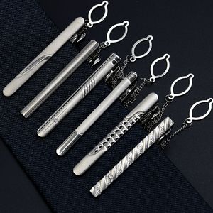 Groom Ties length width 6CMX0.5CM Men's formal wear silver tie clip