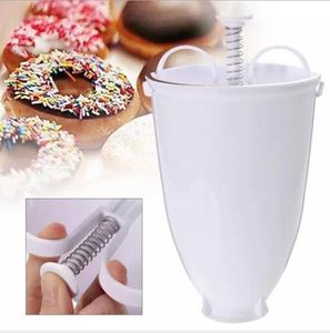 Wholesale cookie maker machine for sale - Group buy White Donut Maker Milk Frother DIY Cookies Authoring Tool Baking Pan Decorating Milking Machine Kitchen Tools HA1487