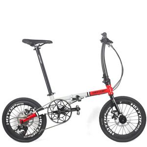 11 Speed 16 Inch Folding Bike Bicycle Disc Brake 4130 Chrome Molybdenum Steel Road Bikes Bicycles Portable For Work