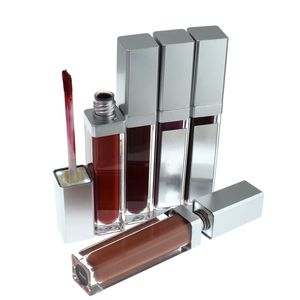 입술 광택 광택 액체 스틱 구매자 개인 레이블 무광택 립스틱 LED 지속 퀵 건조 95 색 거울 LED 라이트 튜브 리필