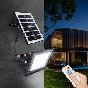 80W 100W Ha Condotto La Lampada di Inondazione Solare Proiettore per Esterni Faretto IP65 Impermeabile Solare Lampioni Paesaggio Cortile Giardino Luci