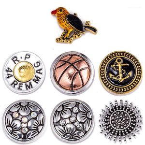 Charm Bracelets 20pcs Snap Button 18 Mm BIRD Metal Snaps For Fit Ginger Jewelry Crystal Snap1