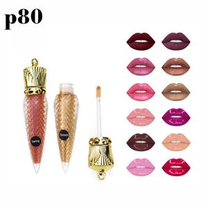 Rossetto liquido Etichetta privata Lucidalabbra Tubi con bacchetta Lucidalabbra opaco impermeabile Trucco senza marchio Logo personalizzato Fornitori a basso Moq