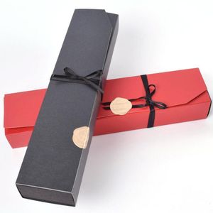 Moda Caixa De Papel De Chocolate Preto Festa Vermelha Presentes De Chocolate Caixas De Embalagem Para O Dia dos Namorados Fontes de Aniversário de Natal