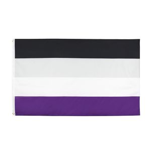LGBTQIA Ace Community Nonsexuality Asexuality Asexual Pride Flag For Decoration Direct Factory Price 100% Polyester 90x150cm