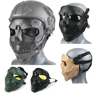 Outdoor Gear Tactical Horror Skull Mask Halloween Cosplay Paintball Shooting Face Protection No03-320