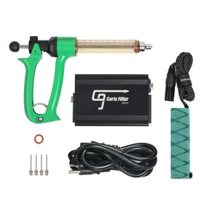 G9 Sepetleri Konsantre Yağ Kullanımı Silahı için Dolum Makinesi El ml Vape Kartuş Manuel Dağıtıcı Dolgu ml Enjeksiyon Sıcaklık Kontrol Cihazı Yeşil Gri