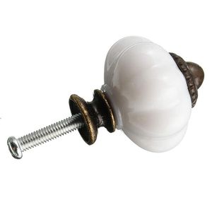 2022 neue Weiße Nachahmung Keramik Vintage Tür Knöpfe Schrank Schublade Schrank Küche Langlebig Pull Knob Griffe Für Möbel Hardware