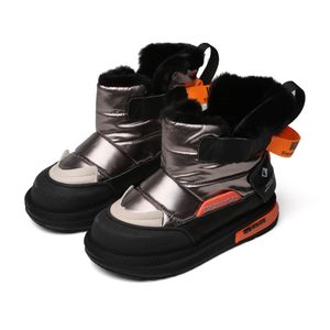 أحذية الشتاء الاطفال عارضة أحذية قصيرة الأطفال أحذية الكاحل الشتاء الاستمرار في الدفء للأولاد الفتيات بلس فلاي داخل LJ200911