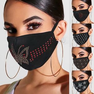 Novo pequeno padrão de diamante máscara protetor solar anti-poeira respirável para homens e mulheres com máscaras de diamante