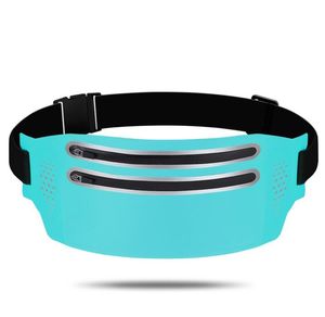 Hurtownie Lekki Wodoodporny Torba Pas Moda Siłownia Trening Torby Torby z funkcjonalnymi kieszeniami na Running Rower Mężczyźni Kobiety Waistpack