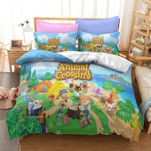 Animal Crossing 3d Bedding Set Adult Kids Duvet Cover Set Twin Full Queen King Size Bed Linen Bedclothes Dropshipping LJ201127