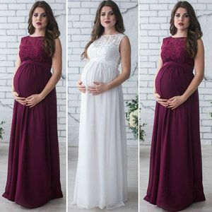2022 сексуальные материнские максимальные платья беременных женщин фотография реквизиты кружевной блузки с длинным рукавом материнство до очаровательной матери B275