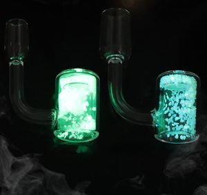 Quartz Banger Nail Bucket Smoking Pipes With Glow In Dark Luminous Thermochromic Thermal Sands Dab Tool For Hookahs Water Glass Bong