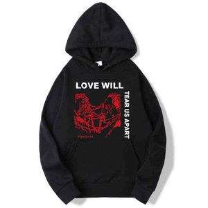 Rapper Lil Peep Love kommer att riva oss förutom hoodie hip hop streetwear hoodies män höst vinter fleece grafiska sweatshirts g1229