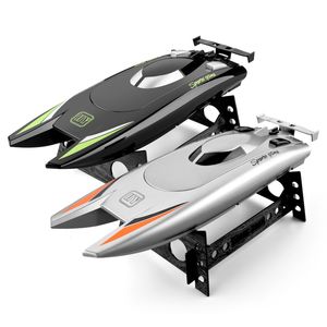 30KM/H Electric RC Boat High Speed Radio Remote Controlled Speedboat Racing Ship Steerable Boats Kids Adults RC Toy 201204