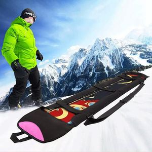 Miękka osłona ochrony snowboardowej z oprawą otwartą antyspikcję narciarską pokładzie śnieżnej torby na ramię plecak Q0705